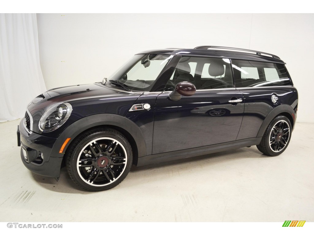 2011 Cooper Clubman Hampton Package - Reef Blue Metallic / Carbon Black/Championship Red Piping Lounge Leather photo #6