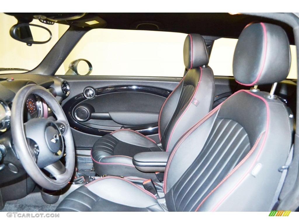 2011 Cooper Clubman Hampton Package - Reef Blue Metallic / Carbon Black/Championship Red Piping Lounge Leather photo #10