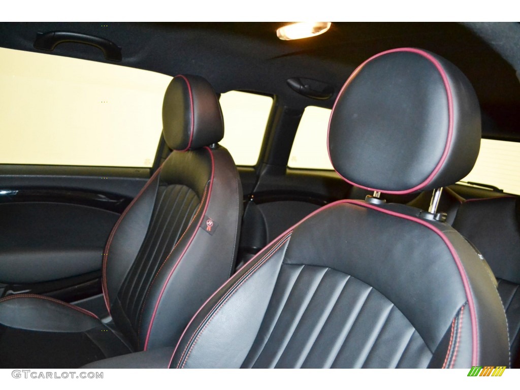 2011 Cooper Clubman Hampton Package - Reef Blue Metallic / Carbon Black/Championship Red Piping Lounge Leather photo #11