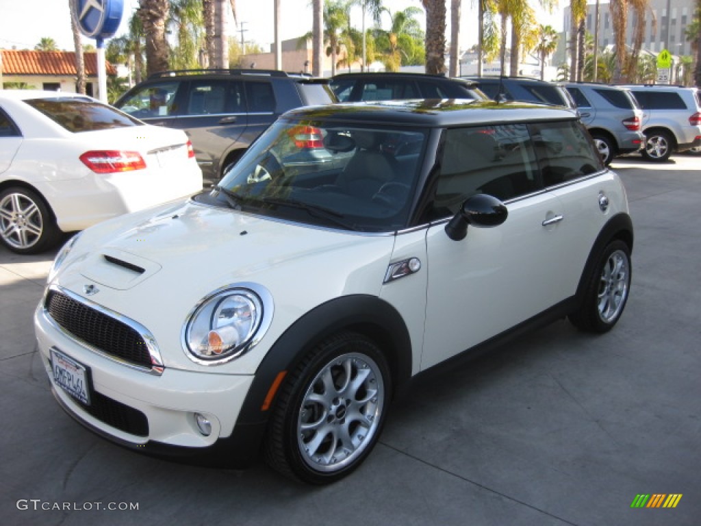 2010 Cooper S Hardtop - Pepper White / Grey/Carbon Black photo #5