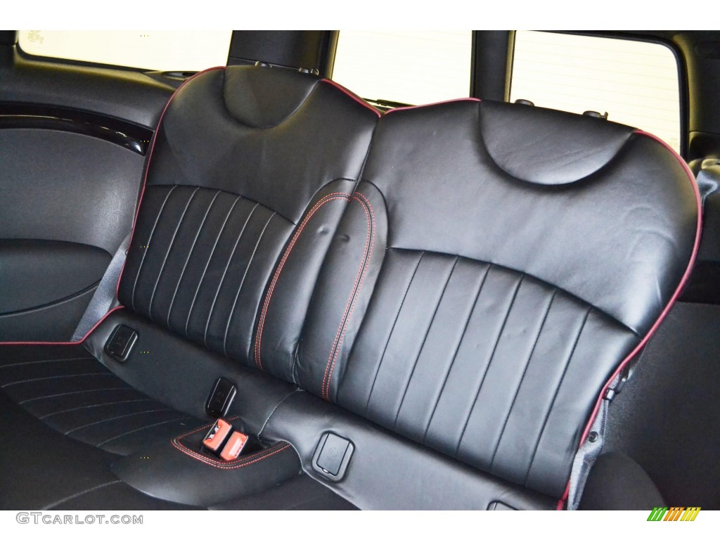 2011 Cooper Clubman Hampton Package - Reef Blue Metallic / Carbon Black/Championship Red Piping Lounge Leather photo #14