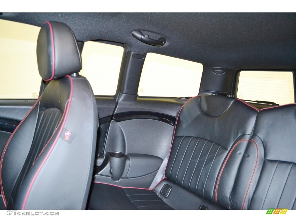2011 Cooper Clubman Hampton Package - Reef Blue Metallic / Carbon Black/Championship Red Piping Lounge Leather photo #15
