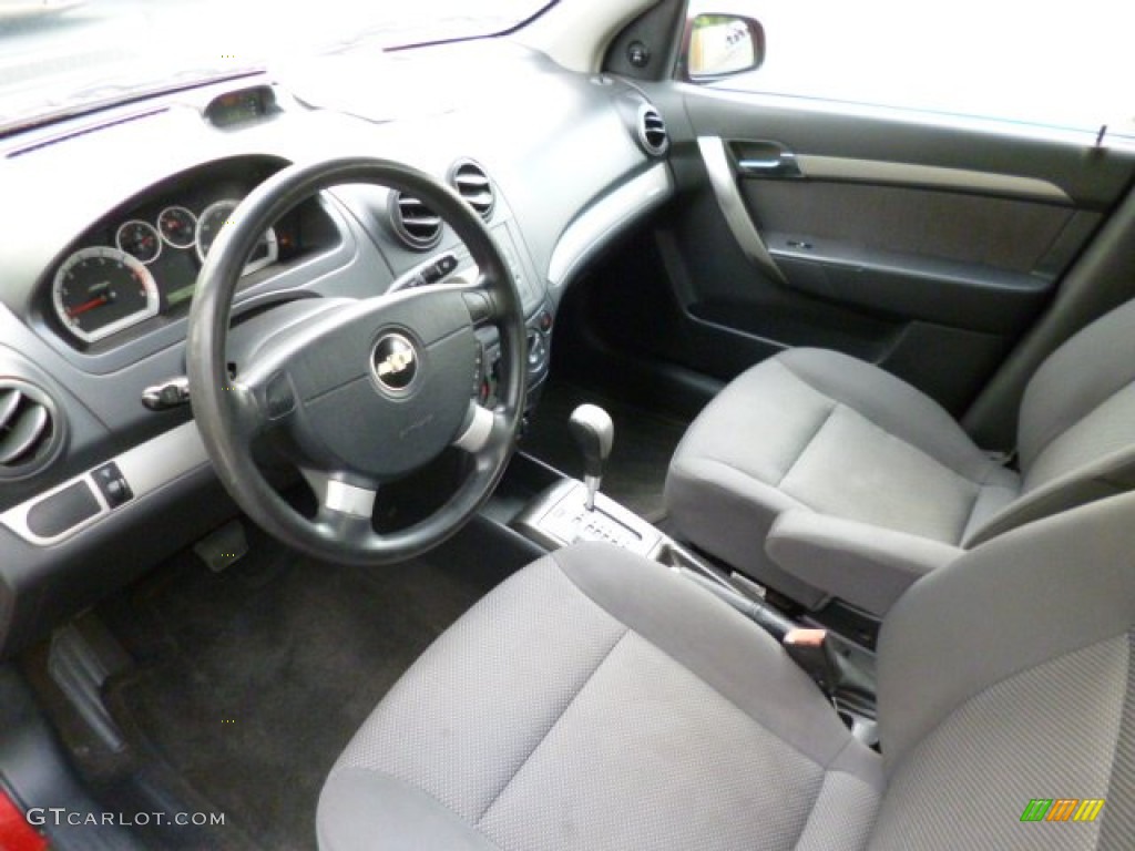 Charcoal Interior 2008 Chevrolet Aveo LS Sedan Photo #82821336