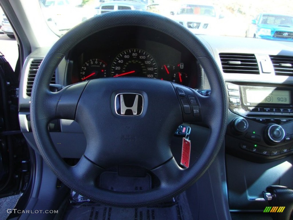 2004 Honda Accord LX Sedan Gray Steering Wheel Photo #82821673