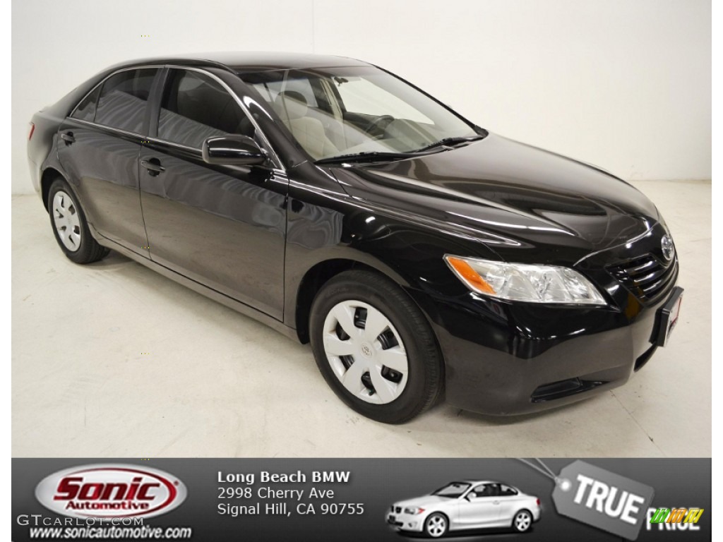 2007 Camry CE - Black / Bisque photo #1