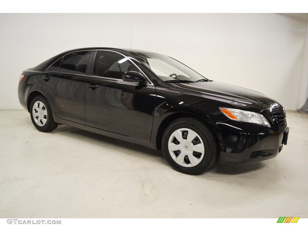 2007 Camry CE - Black / Bisque photo #2