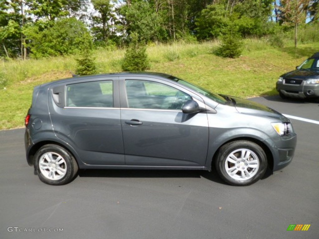 Cyber Gray Metallic 2012 Chevrolet Sonic LT Hatch Exterior Photo #82822451