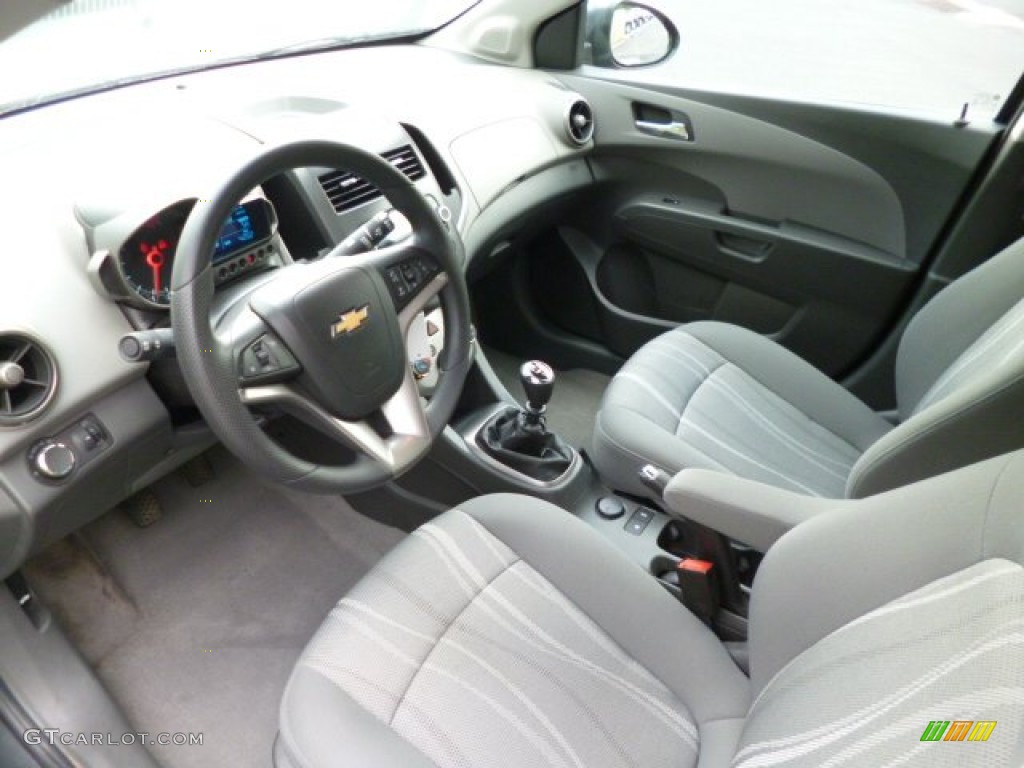 Dark Pewter/Dark Titanium Interior 2012 Chevrolet Sonic LT Hatch Photo #82822644