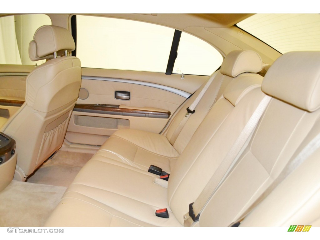 2004 7 Series 745Li Sedan - Jet Black / Dark Beige/Beige III photo #15
