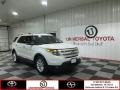 2012 White Suede Ford Explorer XLT  photo #1