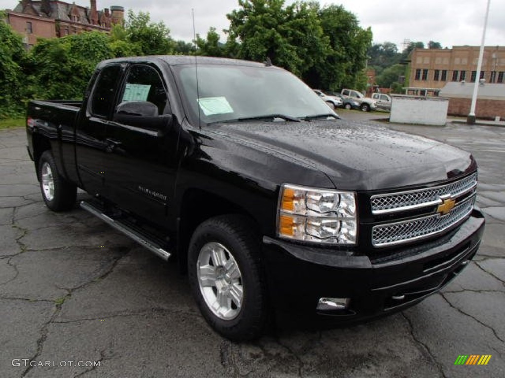 2013 Silverado 1500 LT Extended Cab 4x4 - Black / Ebony photo #2