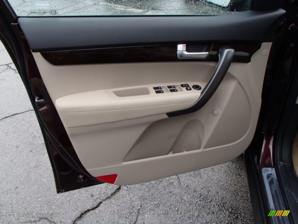 2014 Kia Sorento LX AWD Beige Door Panel Photo #82826512