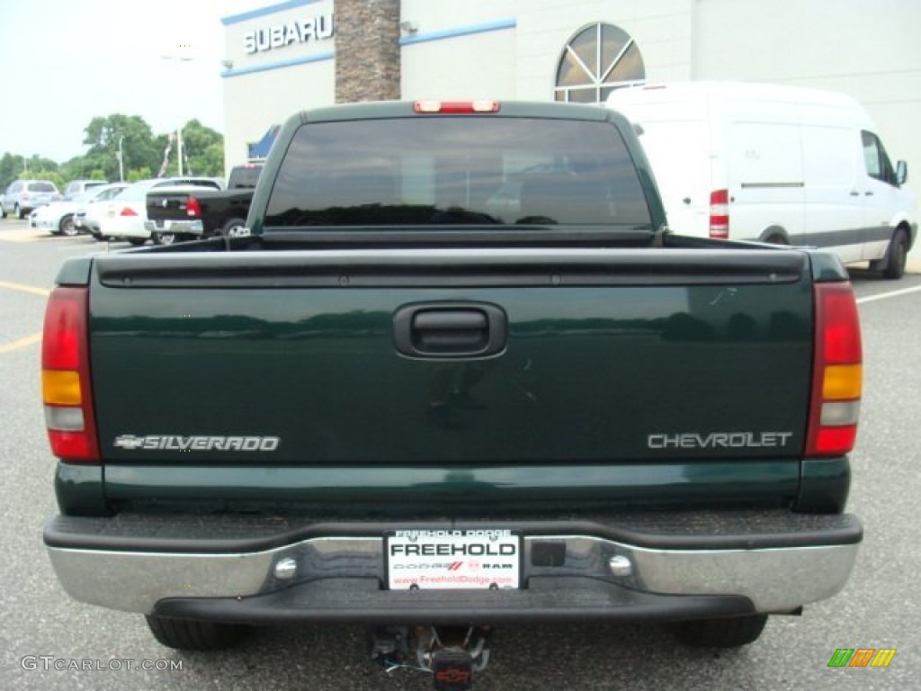 2001 Silverado 1500 LT Extended Cab 4x4 - Forest Green Metallic / Tan photo #5