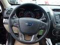Beige 2014 Kia Sorento LX AWD Steering Wheel