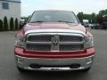 2009 Inferno Red Crystal Pearl Dodge Ram 1500 Laramie Crew Cab 4x4  photo #2