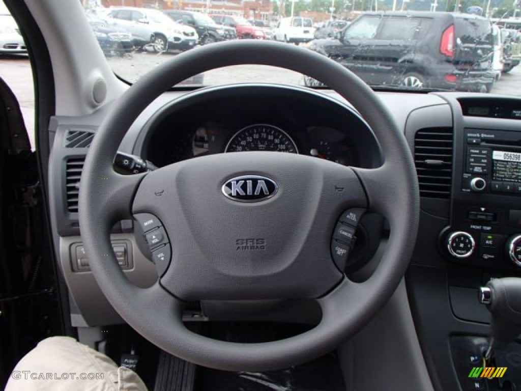 2014 Kia Sedona LX Gray Steering Wheel Photo #82827077