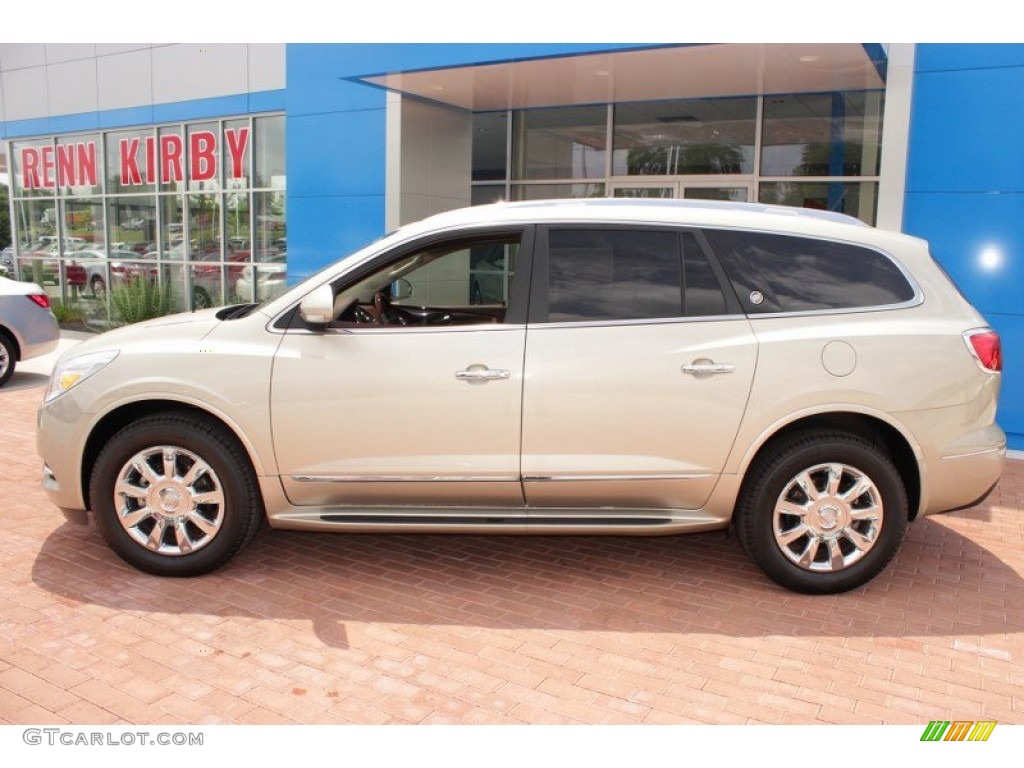 2013 Enclave Leather - Champagne Silver Metallic / Cocoa Leather photo #13