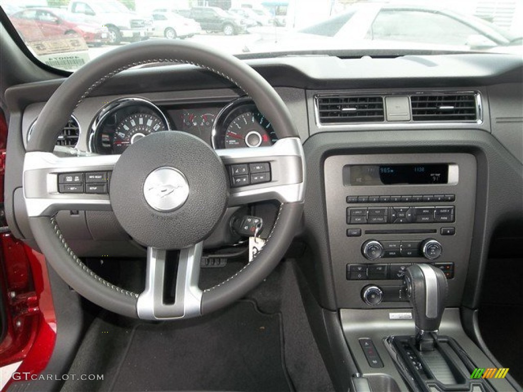 2014 Mustang V6 Coupe - Ruby Red / Charcoal Black photo #11