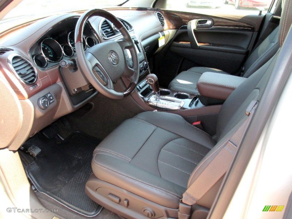 2013 Enclave Leather - Champagne Silver Metallic / Cocoa Leather photo #18