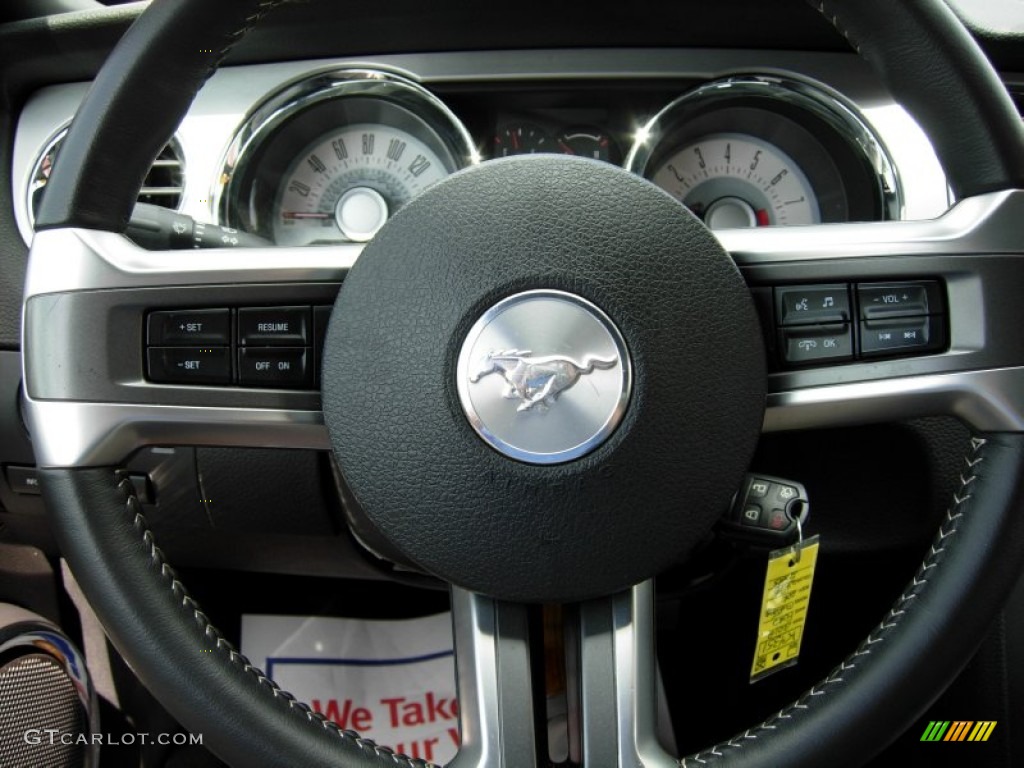 2012 Mustang V6 Premium Coupe - Performance White / Charcoal Black photo #7