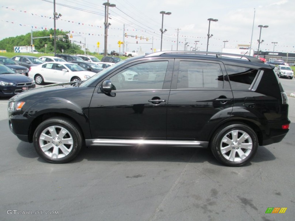 Labrador Black Pearl 2011 Mitsubishi Outlander SE AWD Exterior Photo #82828184