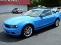 2012 Grabber Blue Ford Mustang V6 Premium Coupe  photo #1