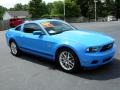 2012 Grabber Blue Ford Mustang V6 Premium Coupe  photo #3