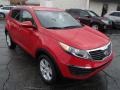 2013 Signal Red Kia Sportage LX AWD  photo #2