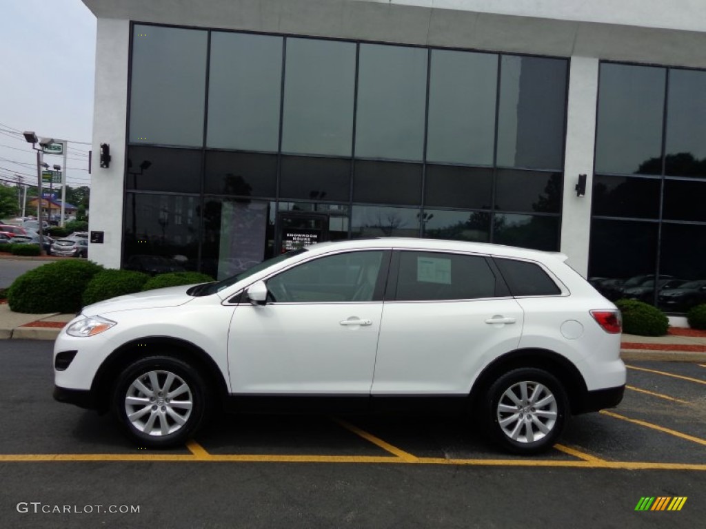 2010 CX-9 Touring AWD - Crystal White Pearl Mica / Sand photo #8
