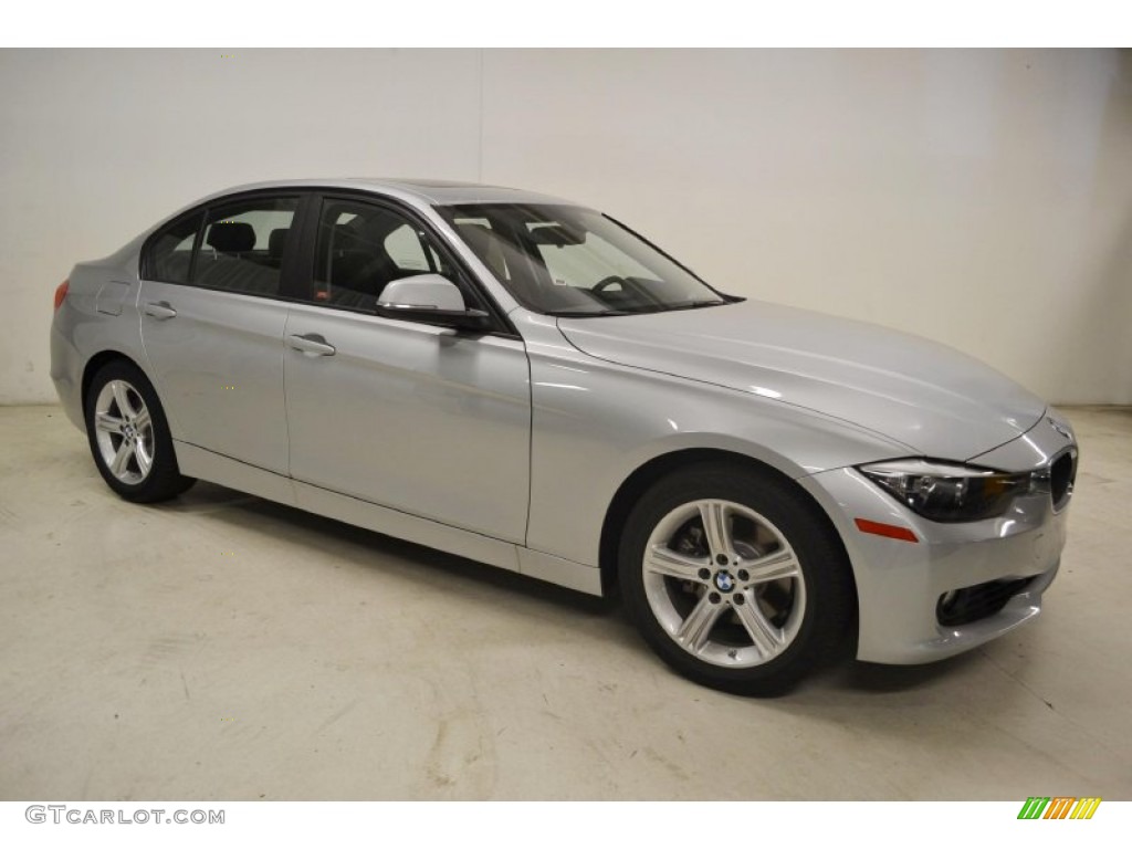 2013 3 Series 328i Sedan - Glacier Silver Metallic / Black photo #2