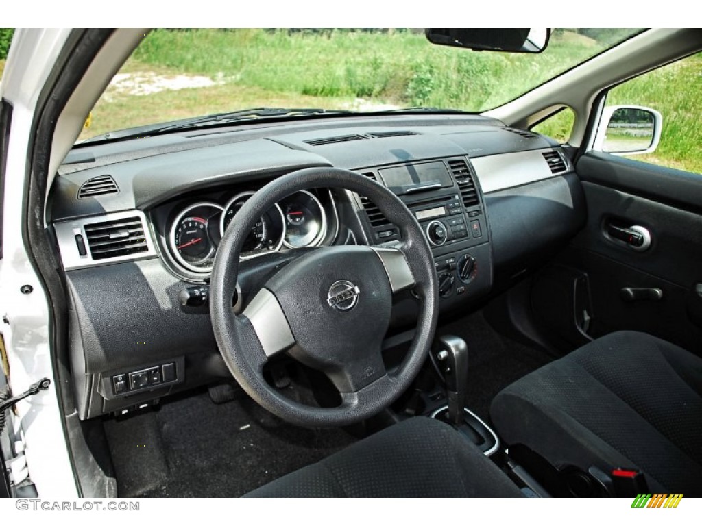 2011 Nissan Versa 1.8 S Hatchback Charcoal Dashboard Photo #82830054