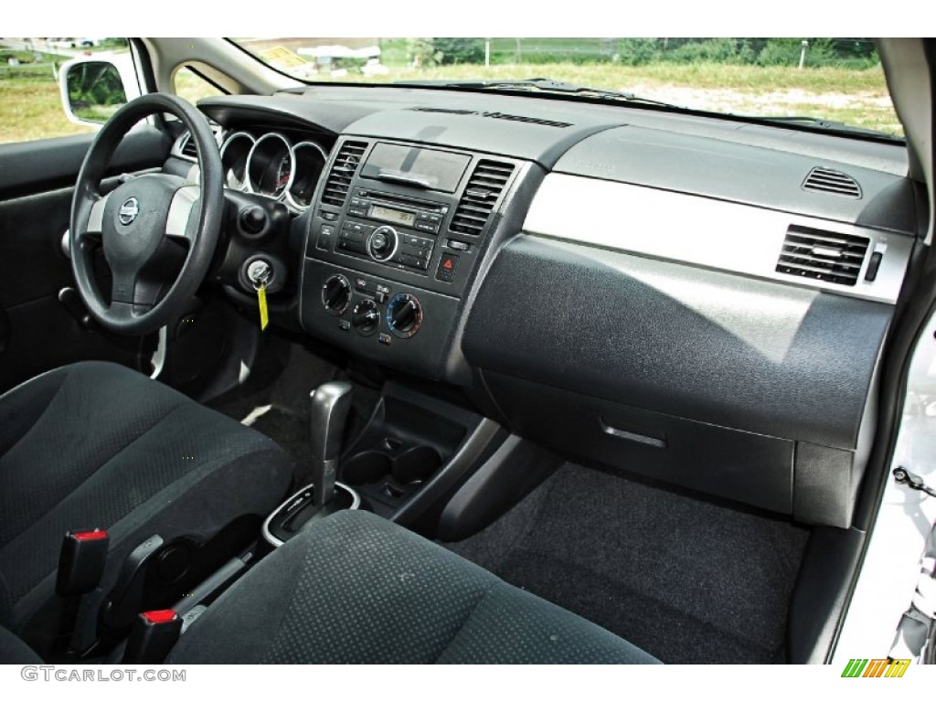 2011 Nissan Versa 1.8 S Hatchback Charcoal Dashboard Photo #82830196