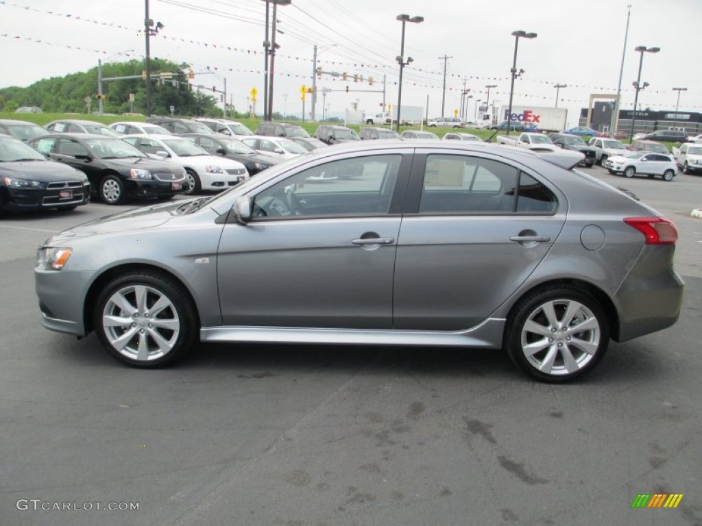 Mercury Gray Pearl 2013 Mitsubishi Lancer Sportback GT Exterior Photo #82830713