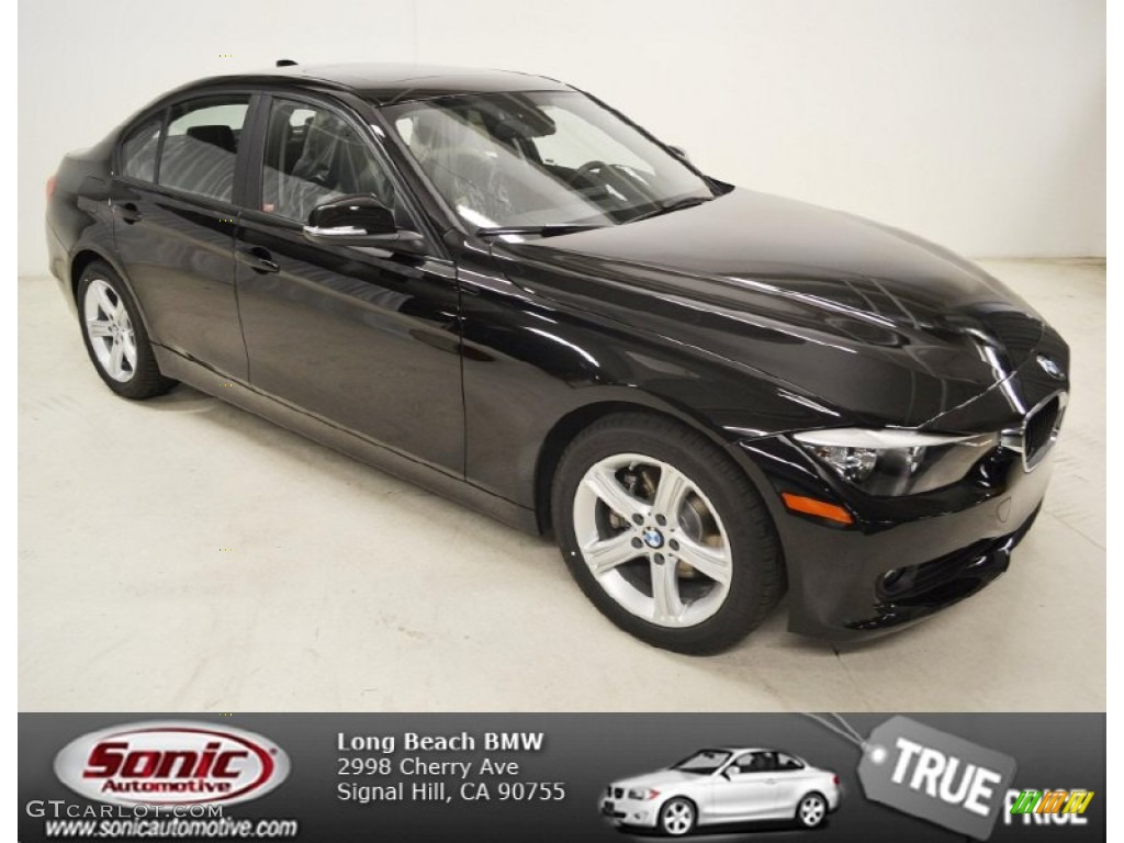 2013 3 Series 328i Sedan - Jet Black / Black photo #1