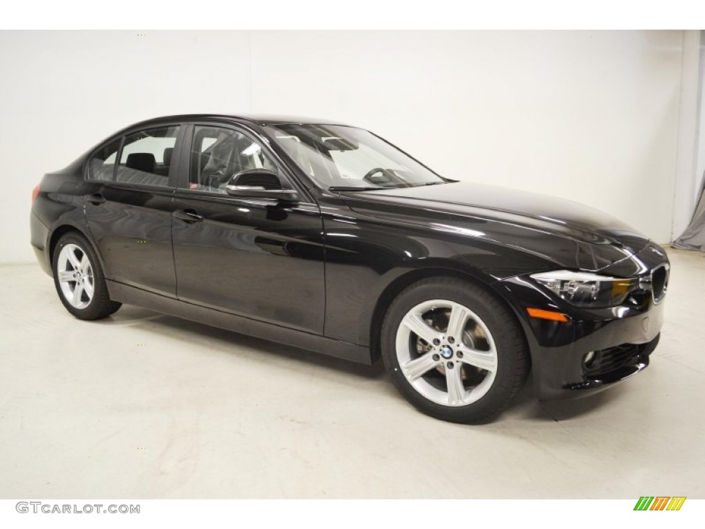 2013 3 Series 328i Sedan - Jet Black / Black photo #2