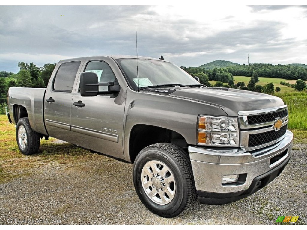 Graystone Metallic 2014 Chevrolet Silverado 2500HD LT Crew Cab 4x4 Exterior Photo #82831114