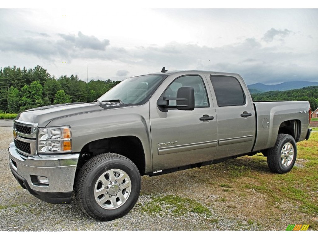 Graystone Metallic 2014 Chevrolet Silverado 2500HD LT Crew Cab 4x4 Exterior Photo #82831135