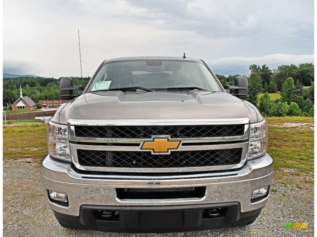 Graystone Metallic 2014 Chevrolet Silverado 2500HD LT Crew Cab 4x4 Exterior Photo #82831236