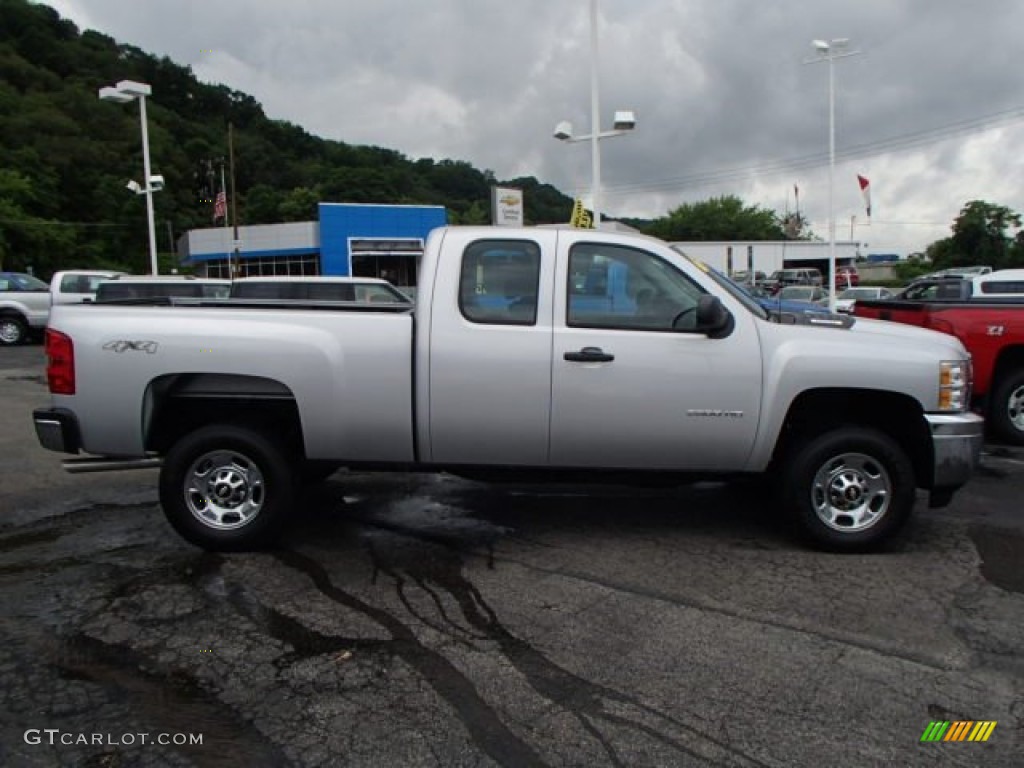 2013 Silverado 2500HD LS Extended Cab 4x4 - Silver Ice Metallic / Dark Titanium photo #1