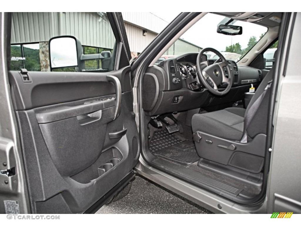 Ebony Interior 2014 Chevrolet Silverado 2500HD LT Crew Cab 4x4 Photo #82831483