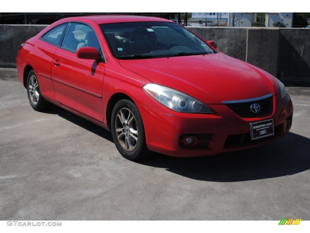 2007 Solara SE Coupe - Absolutely Red / Ivory photo #1