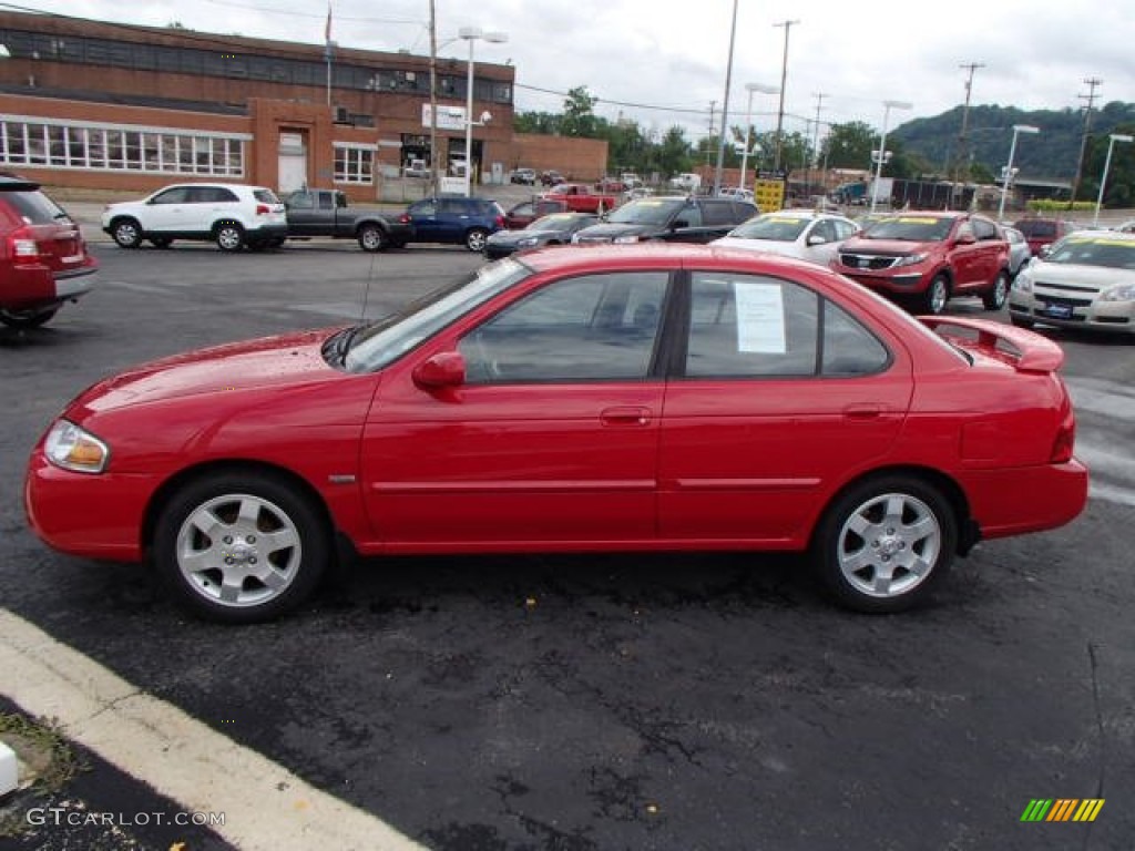 2005 Sentra 1.8 S Special Edition - Code Red / Charcoal photo #5
