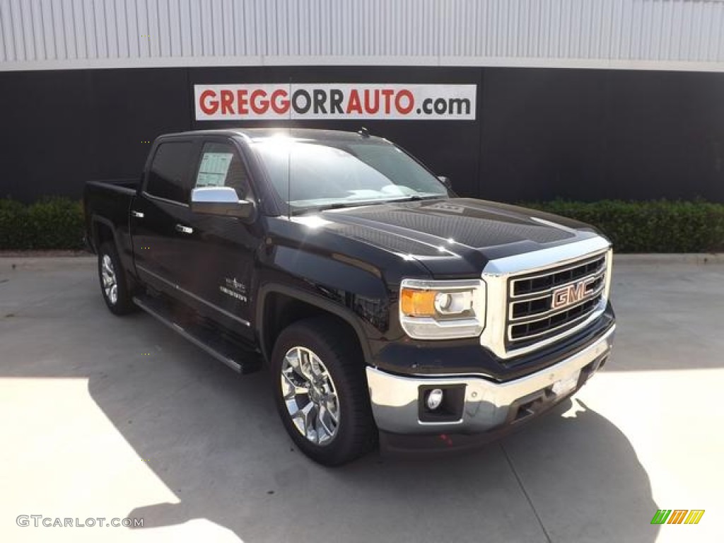 2014 Sierra 1500 SLT Crew Cab - Onyx Black / Jet Black photo #1