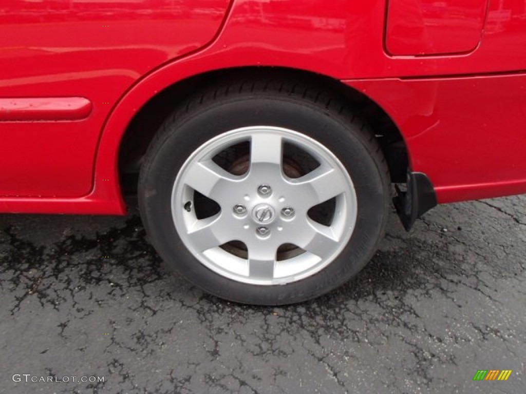 2005 Sentra 1.8 S Special Edition - Code Red / Charcoal photo #9