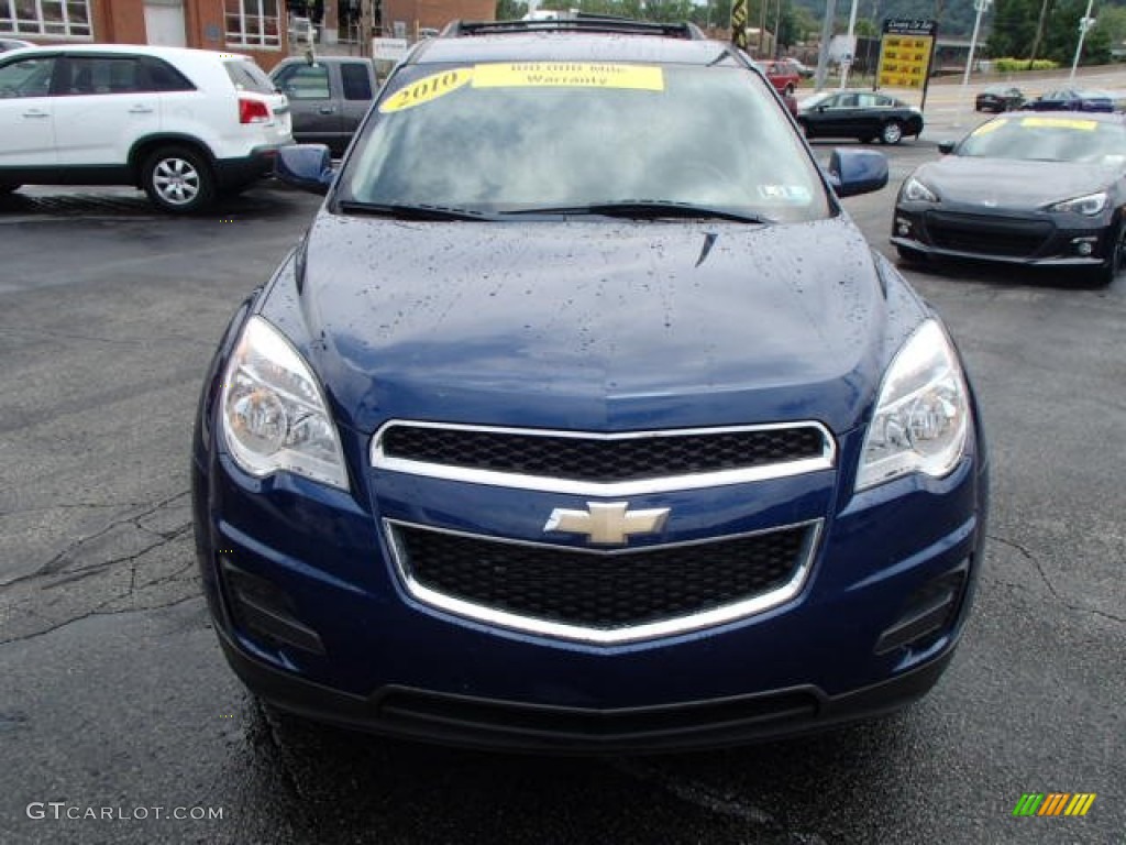 2010 Equinox LT AWD - Navy Blue Metallic / Jet Black/Light Titanium photo #3