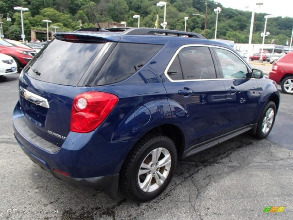 2010 Equinox LT AWD - Navy Blue Metallic / Jet Black/Light Titanium photo #8