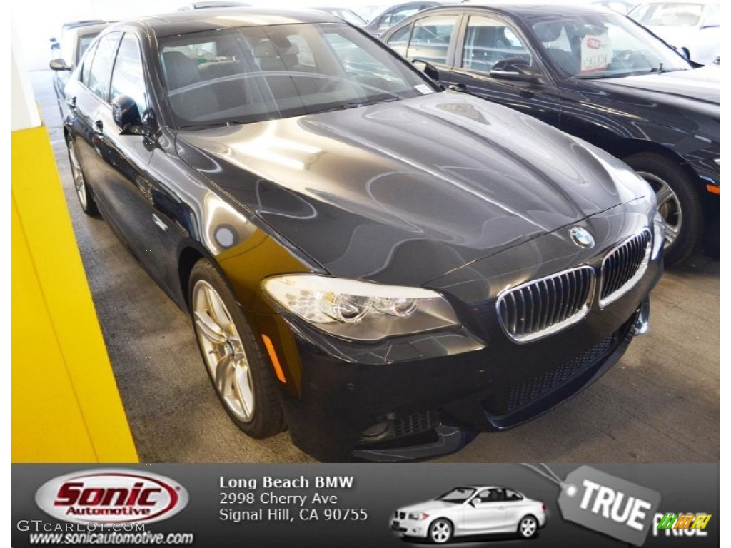 2013 5 Series 535i Sedan - Jet Black / Black photo #1