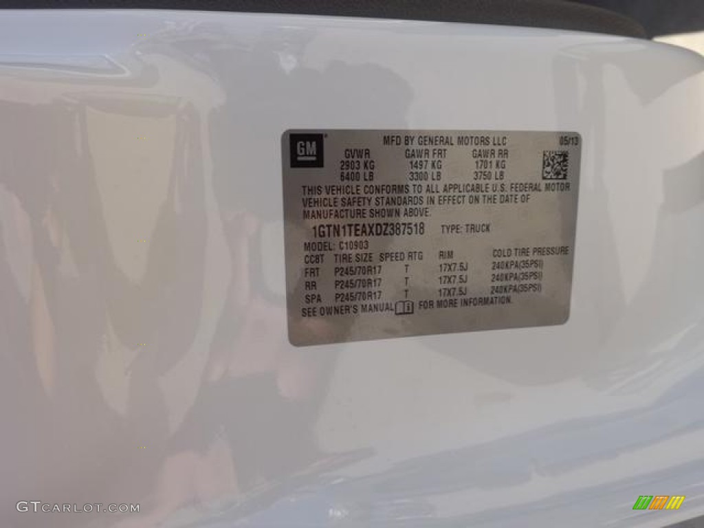 2013 Sierra 1500 Regular Cab - Summit White / Dark Titanium photo #22