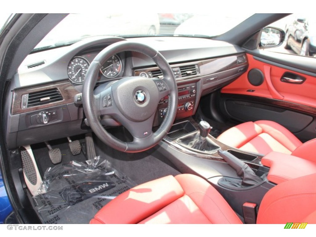 Coral Red/Black Dakota Leather Interior 2011 BMW 3 Series 335i Coupe Photo #82835139