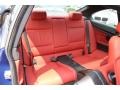 Coral Red/Black Dakota Leather Rear Seat Photo for 2011 BMW 3 Series #82835443